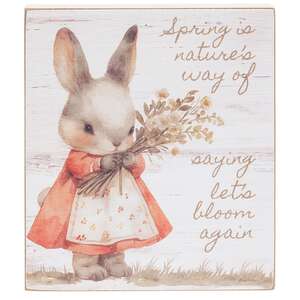 Let's Bloom Again Bunny Block, #38971