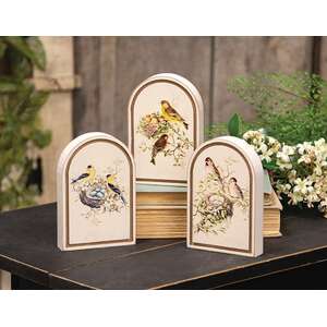 Bird Family Arch Sitter - 3 Asstd. 38986