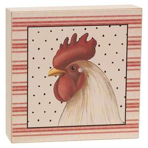 Primitive Farm Animal Portrait Box Sign - 3 Asstd.