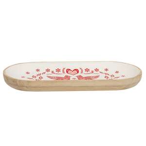 Yuletide Cardinal Oval Wooden Tray 65392;