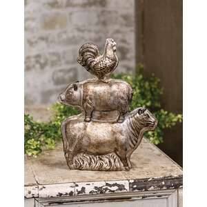 Resin Stacked Farm Animal Chocolate Mold - 10.75" H