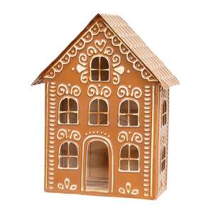 Metal Gingerbread House Luminary, 12"H 70217;