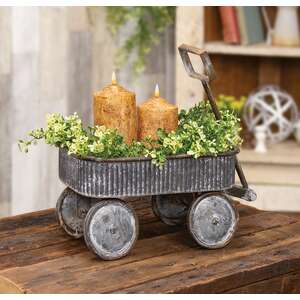 Rustic Metal Wagon