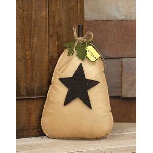 Stiffened Cream Pumpkin with Star