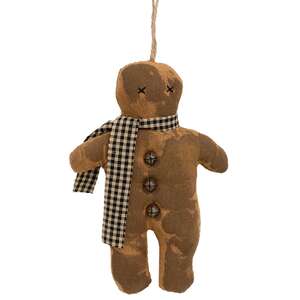 Gingerbread Man with Scarf Ornament