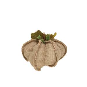Small Burlap Pumpkin, 3 Asstd.
