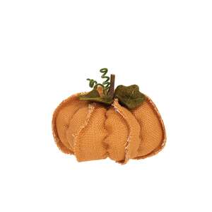 Small Burlap Pumpkin, 3 Asstd.