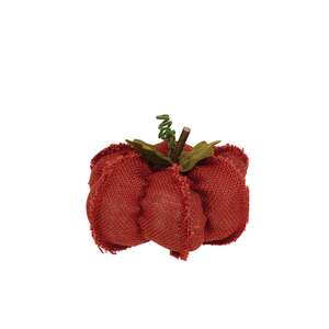 Small Burlap Pumpkin, 3 Asstd.