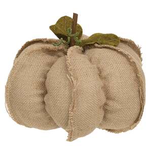 Large Burlap Pumpkin, 3 Asstd.