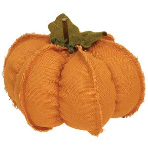 Large Burlap Pumpkin, 3 Asstd.