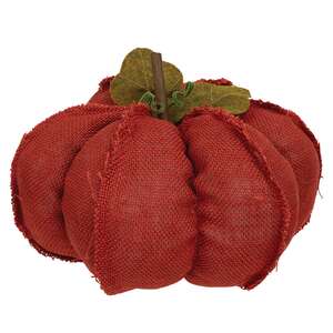 Large Burlap Pumpkin, 3 Asstd.