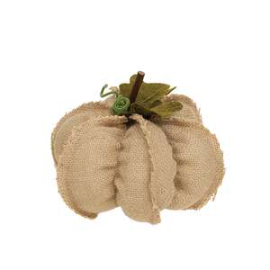 Medium Burlap Pumpkin, 3 Asstd.