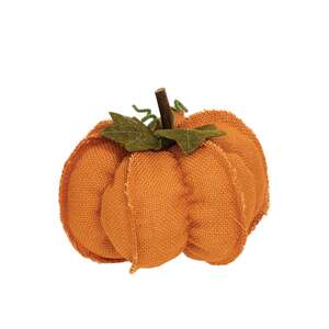 Medium Burlap Pumpkin, 3 Asstd.