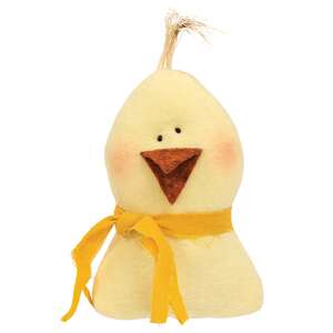 Stuffed Rustic Chick Sitter - 5.5"H