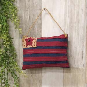 Vintage Stars & Stripes Flag Pillow Hanger