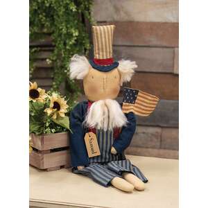 Vintage Stars & Stripes Uncle Sam Doll