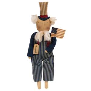 Vintage Stars & Stripes Uncle Sam Doll