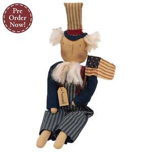Vintage Stars & Stripes Uncle Sam Doll