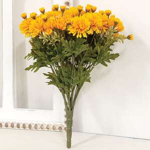 Bountiful Mums Bouquet, Yellow, 15"H FG072526;