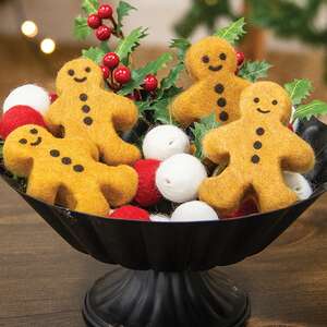 Felted Gingerbread Bowl Filler HBY5605;