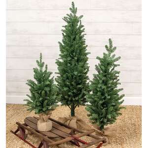 Soft Touch Alpine Tree w/Burlap Base - group, HR302501, HR302502, HR302503