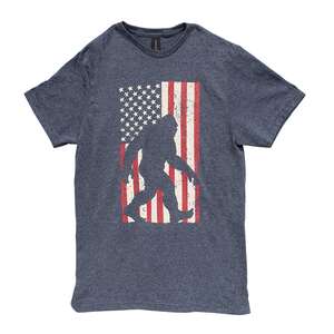 Sasquatch Flag T-Shirt - Heather Navy L198XXL