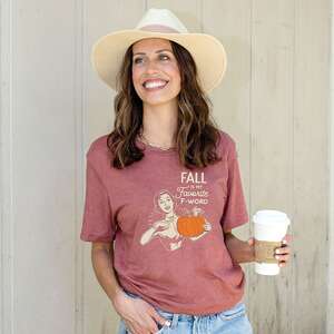 Fall Is My Favorite T-Shirt, Heather Mauve, L203