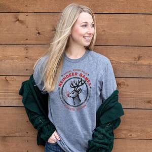 Reindeer Games T-Shirt, Graphite Heather, L210