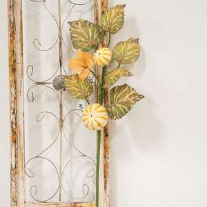 Harvest Garden Pumpkin & Blooms Spray, 26" LS142507;