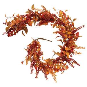 Bittersweet Berries & Fall Leaves Garland, 5 ft SA112560;