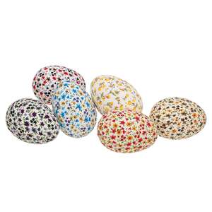 6 Set - Floral Fabric Eggs