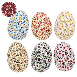6 Set - Floral Fabric Eggs