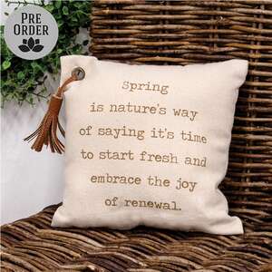Spring Renewal Mini Cushion 8x8, 19905