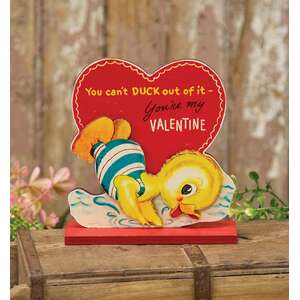 You Can't Duck Out of It Valentine Sitter on Base, #38929