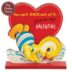 You Can't Duck Out of It Valentine Sitter on Base, #38929