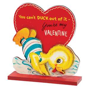 You Can't Duck Out of It Valentine Sitter on Base, #38929