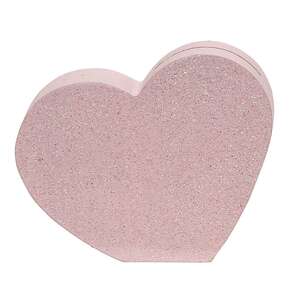 Chunky Glittered Heart Name Card Holders, 3/Set