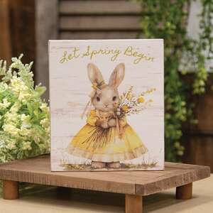Let Spring Begin Bunny Block