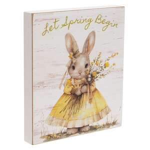 Let Spring Begin Bunny Block