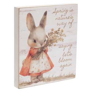 Let's Bloom Again Bunny Block