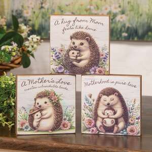 Mother's Love Hedgehog Block - 3 Asstd.