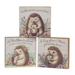 Mother's Love Hedgehog Block - 3 Asstd.