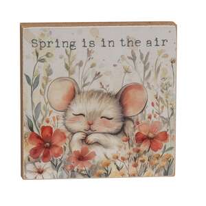 Sleeping Mouse Floral Block - 3 Asstd.