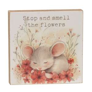 Sleeping Mouse Floral Block - 3 Asstd.