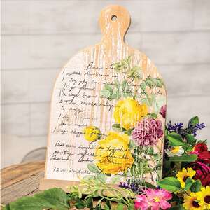 Vintage Rose Pecan Tart Recipe Book Holder