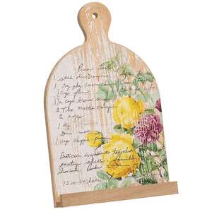 Vintage Rose Pecan Tart Recipe Book Holder