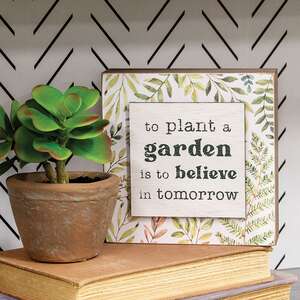 Plant a Garden Box Sign
