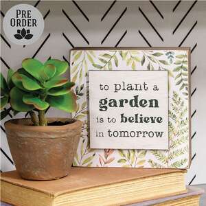 Plant a Garden Box Sign