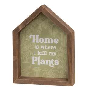 2/Set - Plant House  Shaped Box Signs