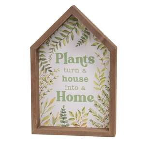 2/Set - Plant House  Shaped Box Signs
